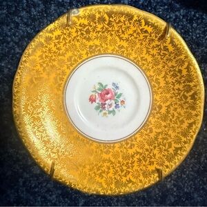 Vintage Aynsley Elegant Gold Floral Plate
